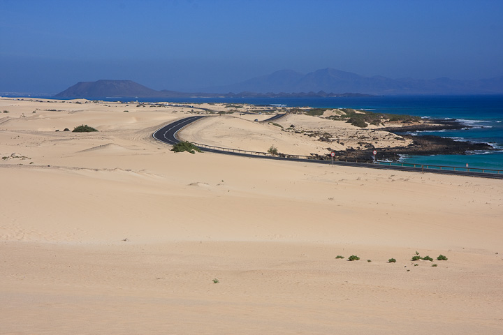 El Jable mit Lobos und Lanzarote