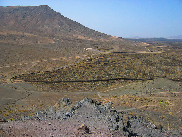 Guanchensiedlung vom Nahe gelegenen Berg